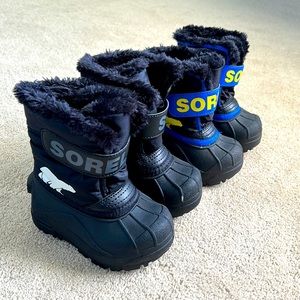 Sorel Winter boots (2 pairs) barely worn! Toddler sizes 5 & 7
